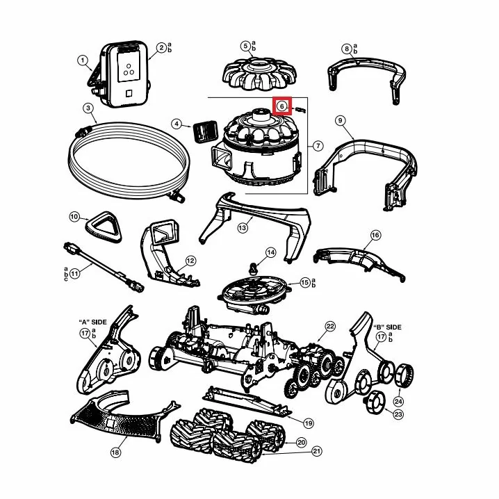 Image for Засув поворотного замку Hayward AquaVac 650 (RCX361453), 10 шт.