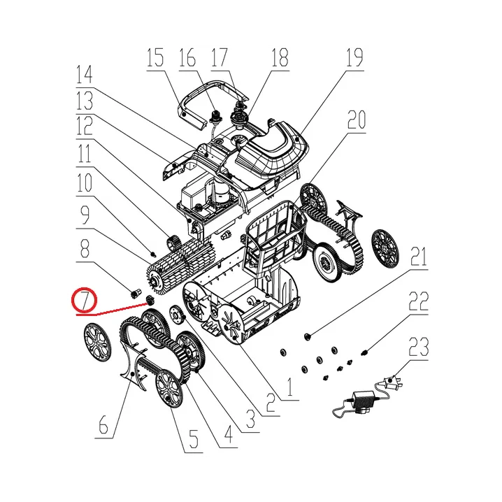Image for Циліндрична шестерня до пилососа Wybotics WY200, (cylindrical gea №7/WY200)