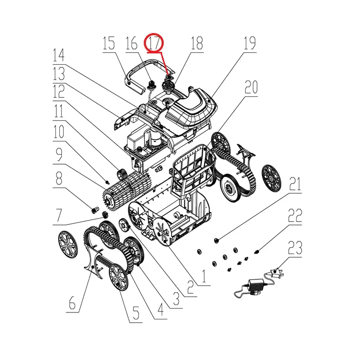 Image for Комплект кнопок до пилососа Wybotics WY200, (Button kit №17/WY200)