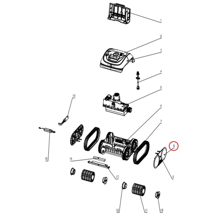 Image for Ковпаки на колеса для робота-пилососа Wybotics C1 (S.WY3312Pro.39.A.001)