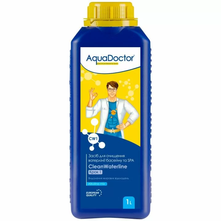 Image for Засіб для очищення ватерлінії басейну і СПА AquaDoctor CW CleanWaterline Крок 1