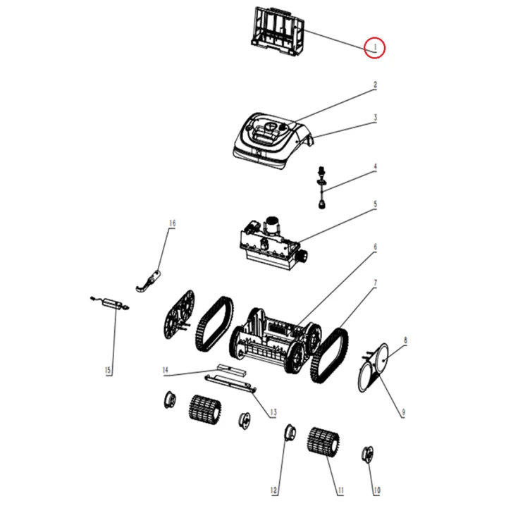 Image for Кошик фільтра для робота-пилососа Wybotics C1 (B.OS7010C.05.001)