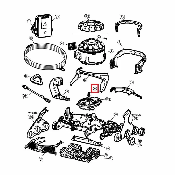 Image for Муфта вала насоса для пилососа AquaVac 600/650 (RCX361134)