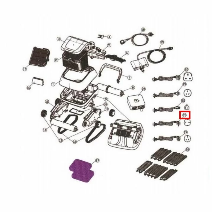 Image for Кабель живлення для Aquaviva 7310 Black Pearl (36003)
