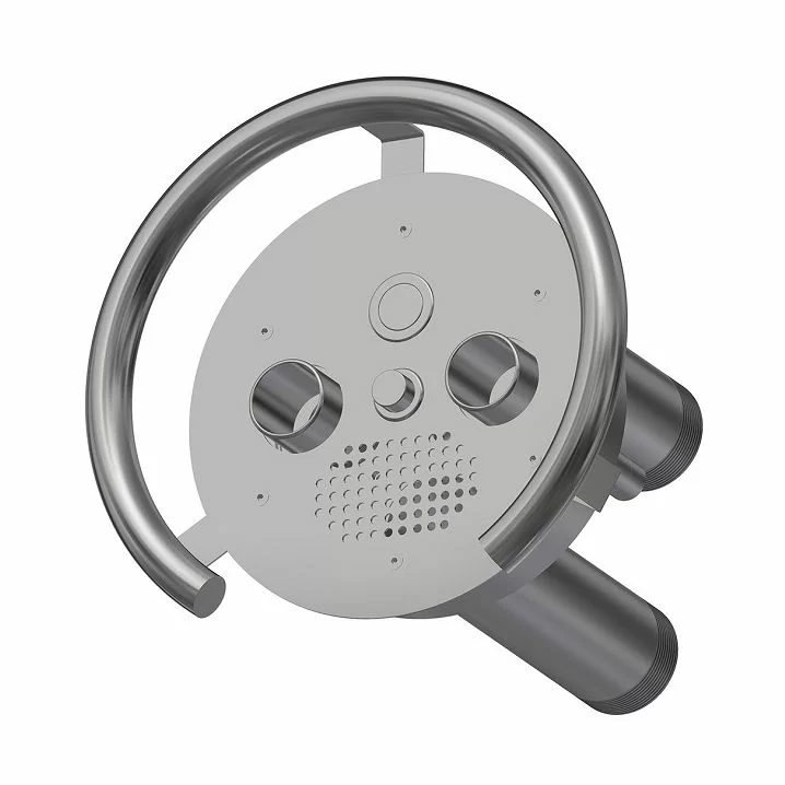 Передня частина та закладна до протитечії TWIN 2.5" AISI 304 (кругла)