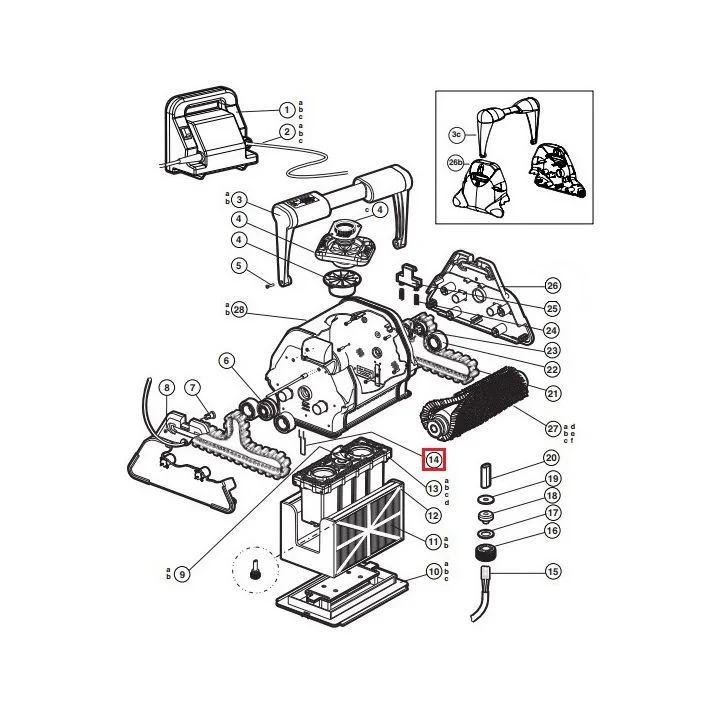Image for Фіксатор кришки для робота-пилососа Hayward TigerShark (RCX11400)