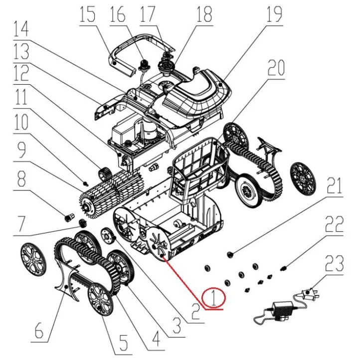 Image for Корпус до пилососа Wybotics WY200 (No 1 S.WYBOTS1.20.002)