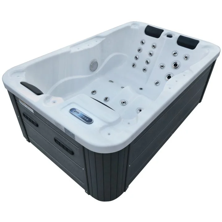 Image for СПА-басейн Aquajoy Alicante (205х130х70 см), Сріблясто-білий мармур