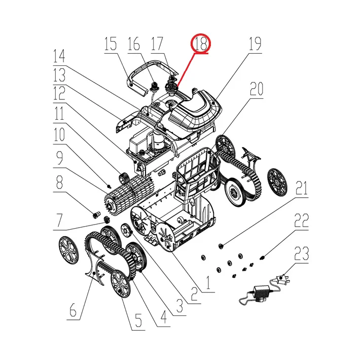 Image for Водовипуск до пилососа Wybotics WY200, (Water outlet№18/WY200)