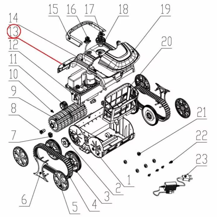 Image for Герметичний блок датчика до пилососа Wybotics WY200 (B.WYBOT S1.05.002)