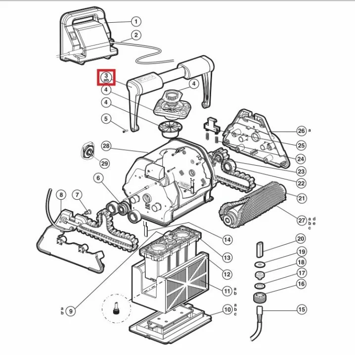 Image for Ручка для пилососа TigerShark 2/QC (RCX76007)