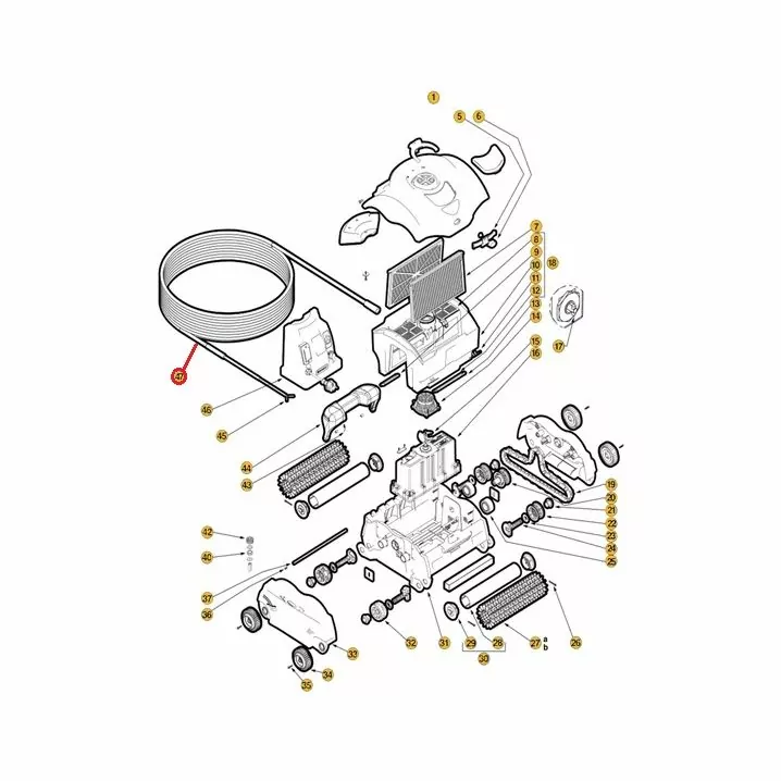 Image for Кабель для пилососа Hayward SharkVac XL Pilot / QC 17 м, (RCX50061)