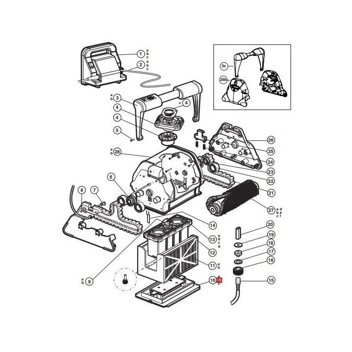 Image for Замок нижньої кришки для робота-пилососа Hayward TigerShark (RCX78005)