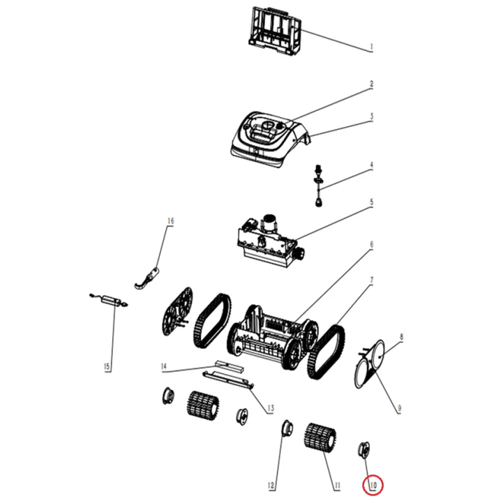 Image for Шестерня 1 для валика для робота-пилососа Wybotics C1 (S.3172.08.008)