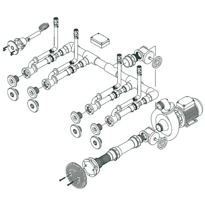 Image for Гідромасаж Fitstar Standard 8697221, 1.5 кВт (230 В, 6 форсунок), для солоної води