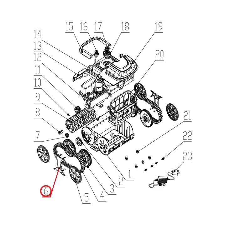 Image for Бічна кришка до пилососа Wybotics WY200, (side cover №6/WY200)
