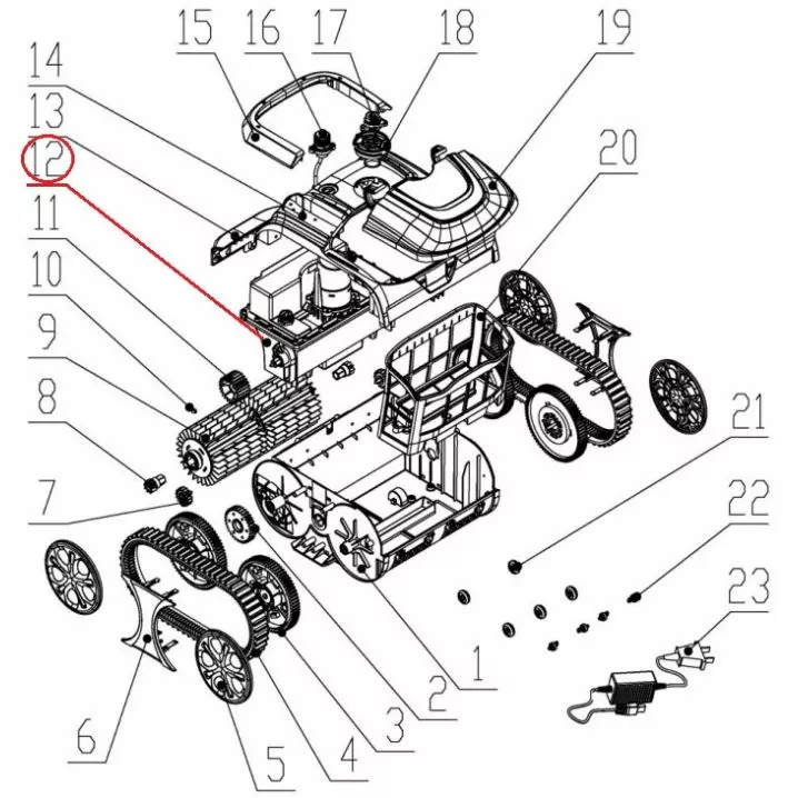 Image for Моторний блок до пилососа Wybotics WY200 (No 12 B.WYBOT S1.04.002)