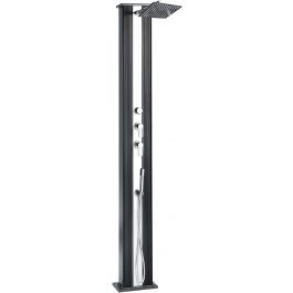 Душ сонячний Hybride Dada Straight алюмінієвий з мийкою для ніг, антрацит DS-D463NX, 40 л