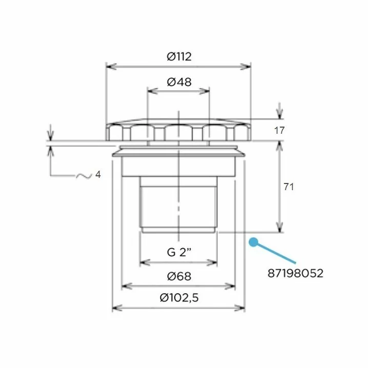 Image for Форсунка пилососна Flexinox 87198052, під лайнер