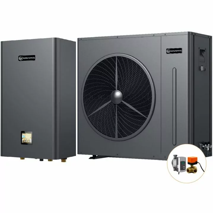 Image for Інверторний тепловий насос для дому Aquaviva Plus 9 (9.02 кВт), циркуляційний насос + триходовий клапан