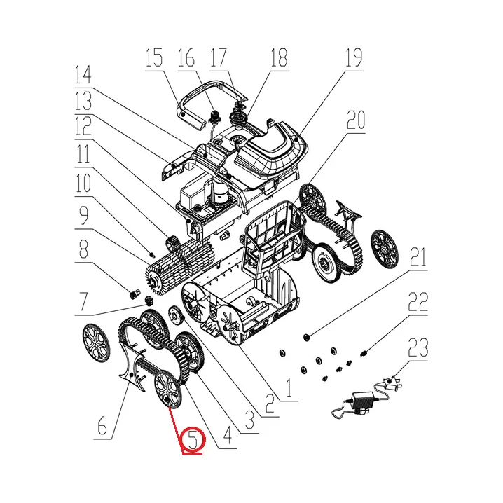 Image for Ковпак колеса до пилососа Wybotics WY200, (Wheel cover№5)