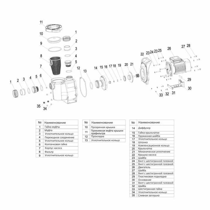 Image for Насос Aquaviva LX PRO SWPB075M 7 м3/год (0.75 HP, 220 В)