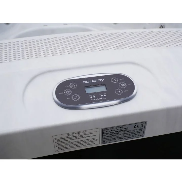 Image for Переливний СПА-басейн Aquajoy Serenity (250х230х96 см), Сріблясто-білий мармур