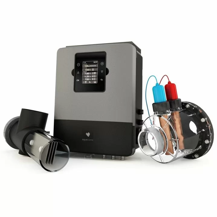 Гідролізер Aquascenic HD1 (65 м³, іонізація Cu/Ag) з функцією управління басейном