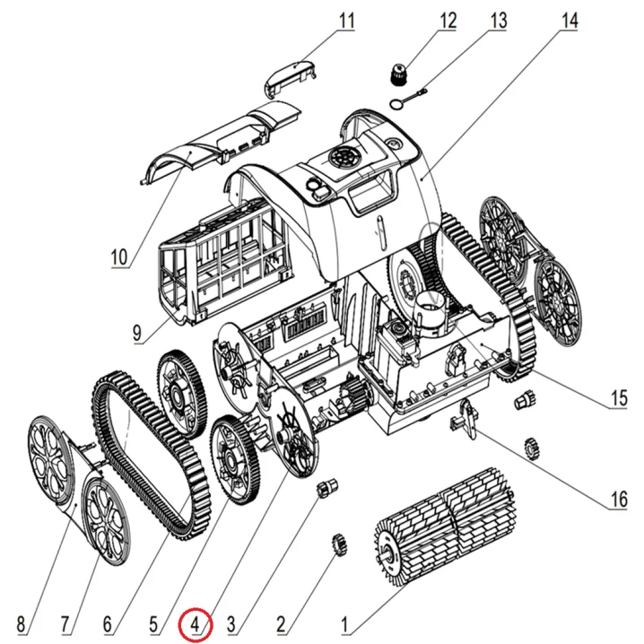 Image for Нижній корпус до пилососа Aquajoy Cyclone C1 Pro (S.OS7010.13.A.002)