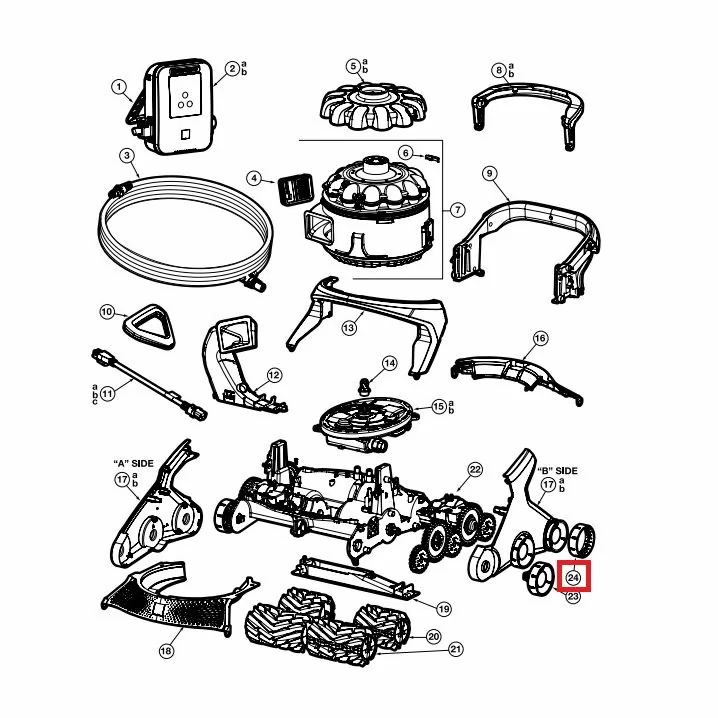 Image for Комплект протекторів для коліс робота-пилососа Hayward AquaVac 600/650. (RCX361404234PK6)