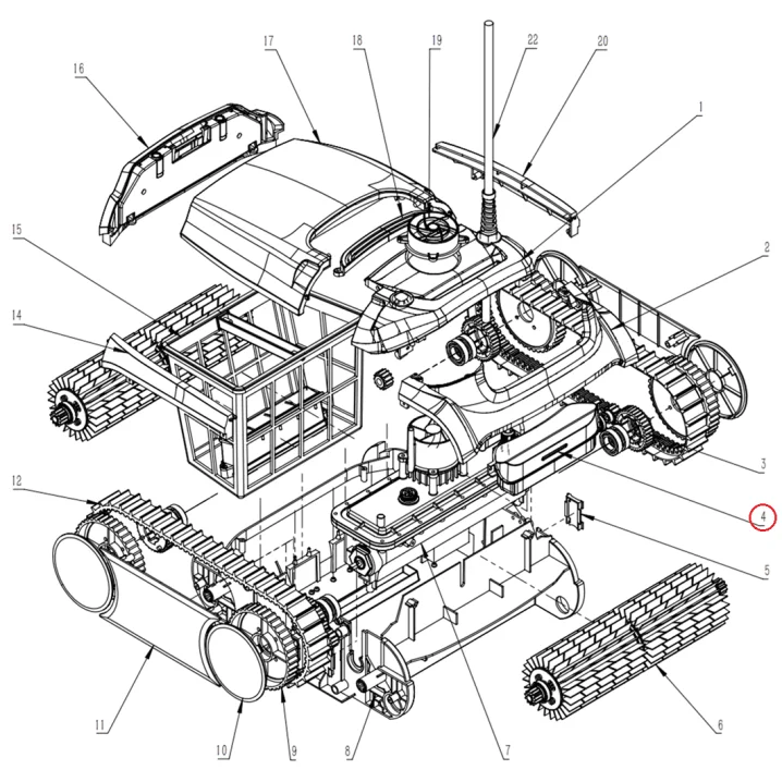 Image for Комплект бічних ущільнень для корпусу робота-пилососа Wybotics WY350 (B.WY3051.09.002)