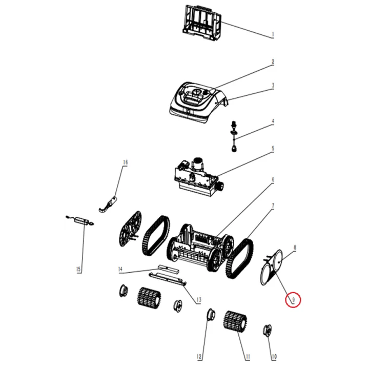 Image for Бічна кришка для робота-пилососа Wybotics C1 (S.WY3312Pro.40.A.001)