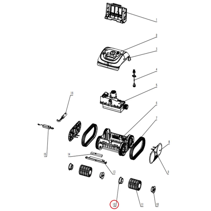 Image for Шестерня 2 для валика для робота-пилососа Wybotics C1 (S.3172.08.007)