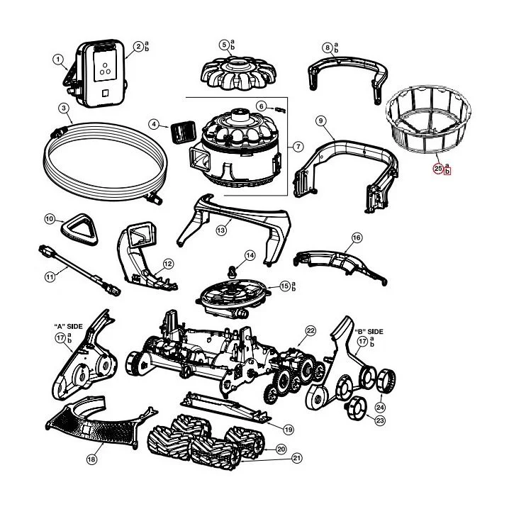 Image for Кошик фільтра для пилососа Hayward AquaVac 650/600, 125 мкм (RCX361511243)