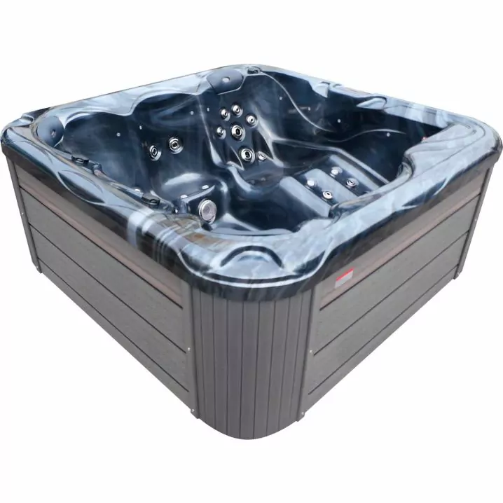 Image for СПА-басейн Aquajoy Ibiza (200х200х89 см), темний опал, з динаміками та LED-підсвічуванням