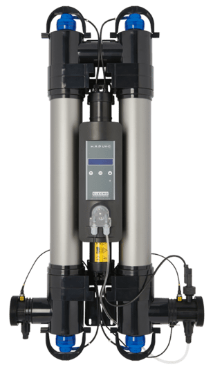 Ультрафіолетова установка Steriliser UV-C HRP-110-EU + DLife indicator + дозуючий насос (32 м3/год, 110 Вт)