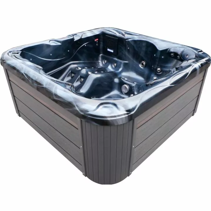 Image for СПА-басейн Aquajoy Ibiza (200х200х89 см), темний опал, з динаміками та LED-підсвічуванням