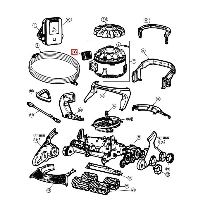 Image for Циклонний вузол зворотного клапана для пилососа Hayward AquaVac 650/600 (RCX361182)