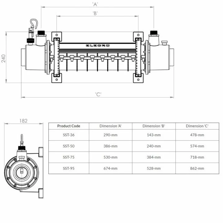 Image for Теплообмінник Elecro SST 95 кВт Titan