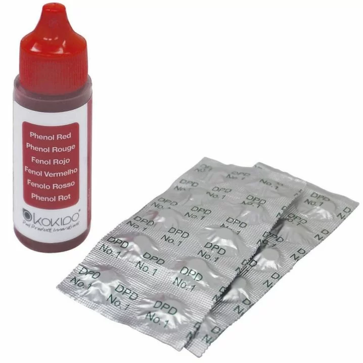 Таблетки + Краплі K101CBX24 для тестера K029BU (20cc Phenol +20pcs DPD) двокомпонентний