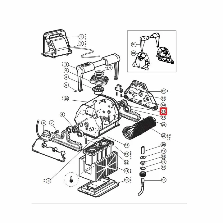Image for Підшипник для пилососа Hayward AquaVac 500 RCX26002