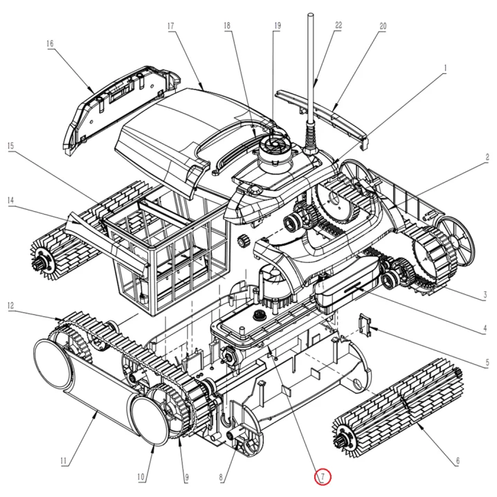 Image for Комплект приводного механізму для робота-пилососа Wybotics WY350 (B.WY360.02.001)