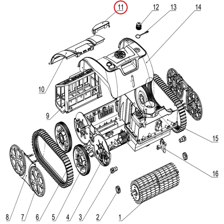 Image for Ручка фіксатора до пилососа Aquajoy Cyclone C1 Pro (S.3172.21.013)