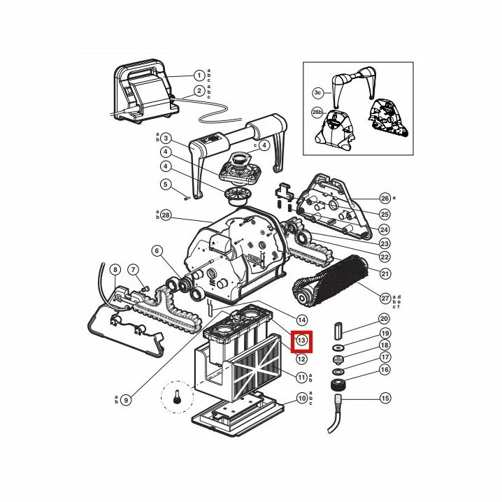 Image for Блок мотора пилососа Hayward QC RCX43000