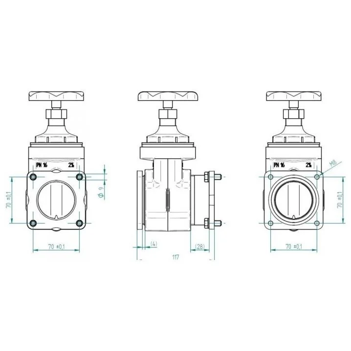 Image for Комплект засувок із фланцевим з'єднанням Fitstar 7190051 для Taifun-Compact, для солоної води