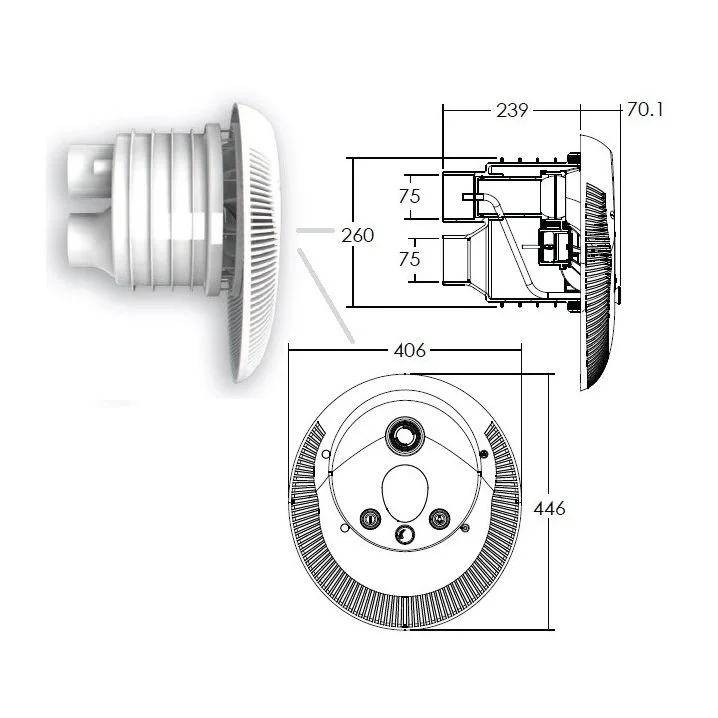 Image for Протитечія Aquaviva WTB400T 80 м3/год (380 В), вал AISI 316