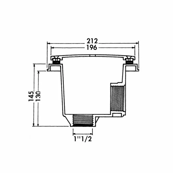 Image for Злив донний Hayward 3253DGRPAK2 2" під лайнер (компл. 2 шт)