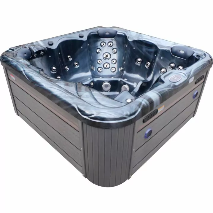 Image for СПА-басейн Aquajoy Ibiza (200х200х89 см), темний опал, з динаміками та LED-підсвічуванням