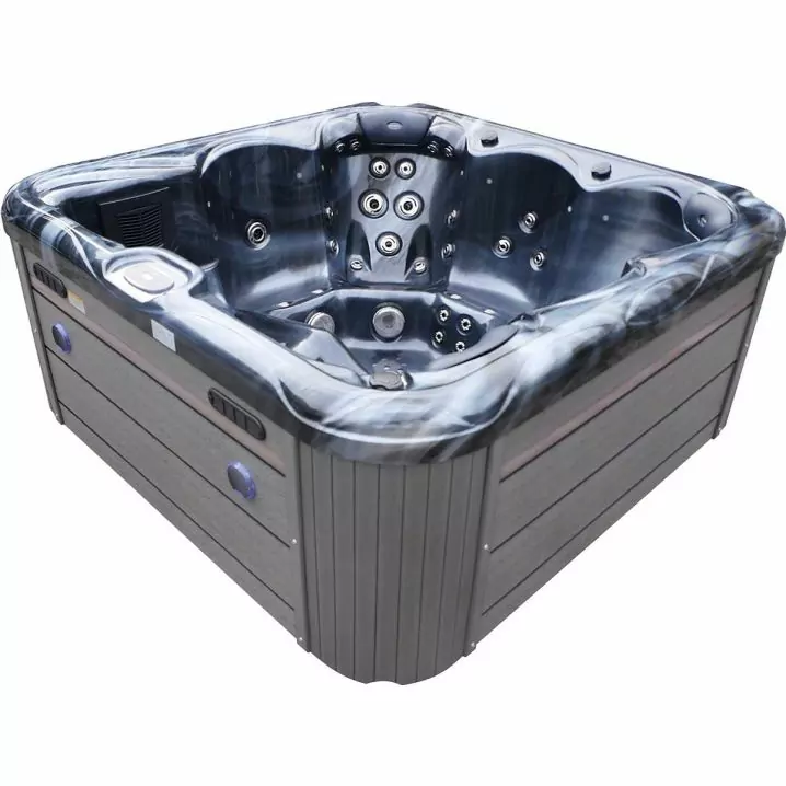 Image for СПА-басейн Aquajoy Ibiza (200х200х89 см), темний опал, з динаміками та LED-підсвічуванням
