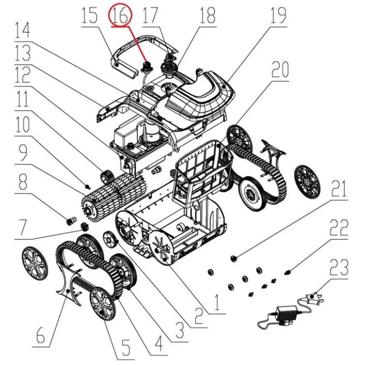 Image for Зарядний кабель до пилососа Wybotics WY200/Osprey 700 (No 16 B.WY3312Max.05.002)